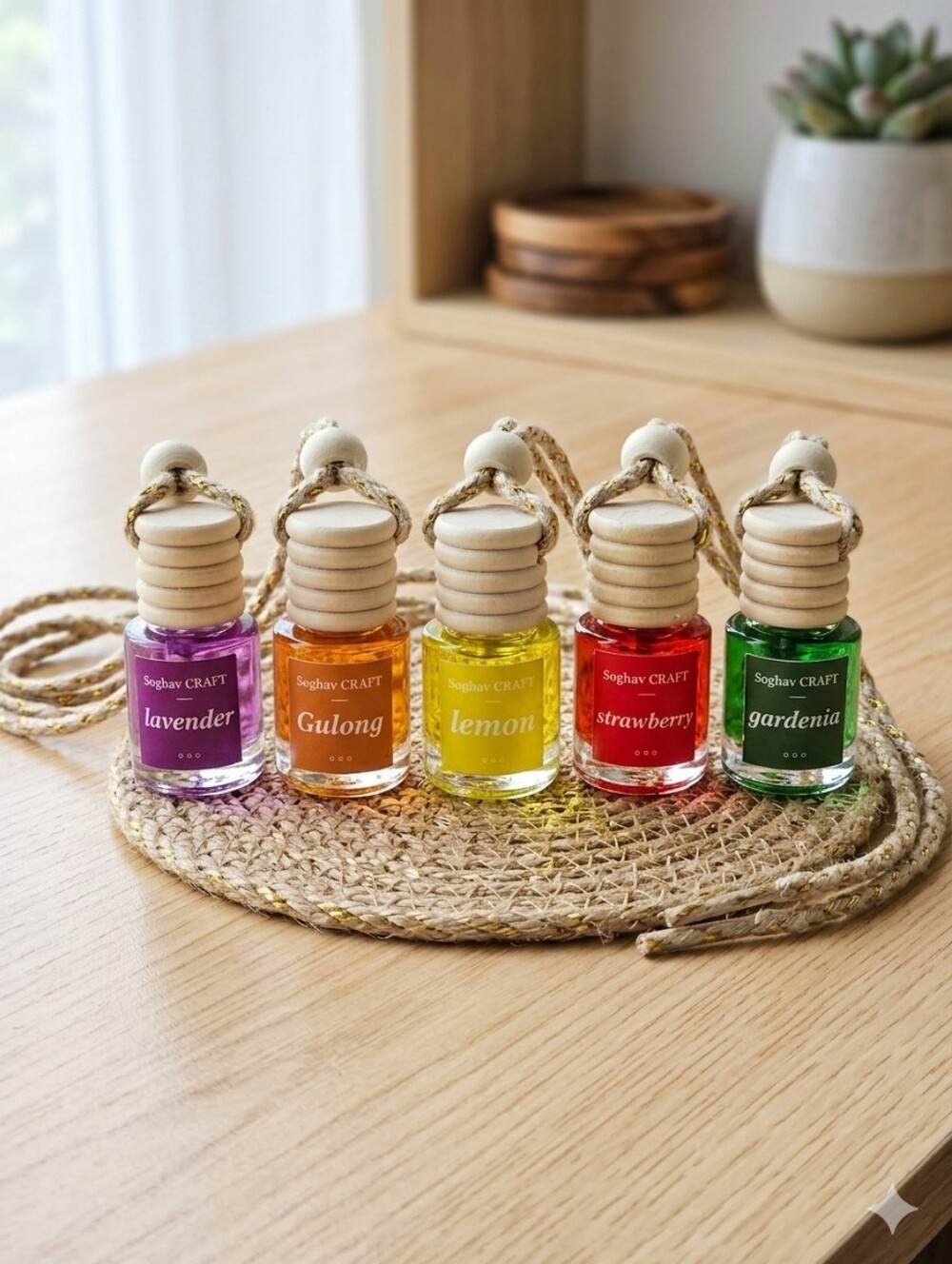 Car Air Freshener Lavender,Gulong, Lemon, Strawberry And Gardenia. 5 for $10
